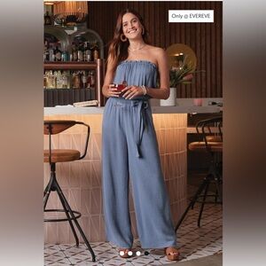 Evereve gauze jumpsuit